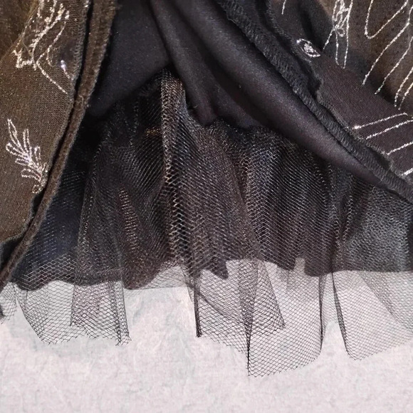 Eclipse Women's Black & Silver Glitter  Strapless Evening Dress Size XS - Picture 7 of 12